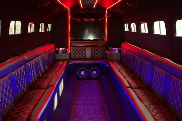 party bus interior