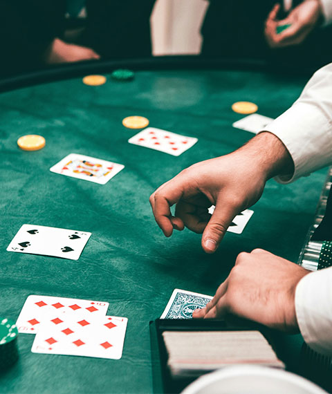 table in a casino